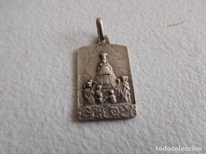 Antiguidades: Medalla antigua de plata N.S. de Montserrat